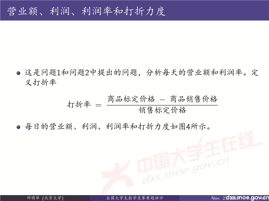 2019全國大學(xué)生數(shù)學(xué)建模競賽講評：“薄利多銷”分析-CUMCM2019E