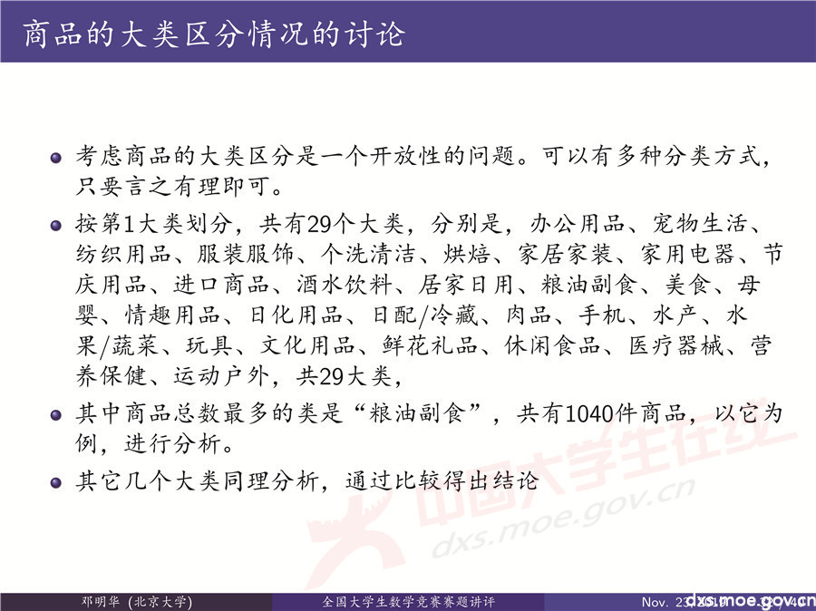 2019全國大學(xué)生數(shù)學(xué)建模競賽講評：“薄利多銷”分析-CUMCM2019E